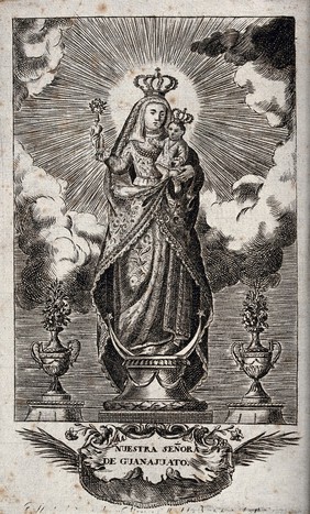 The Virgin of Juanajuato. Etching.