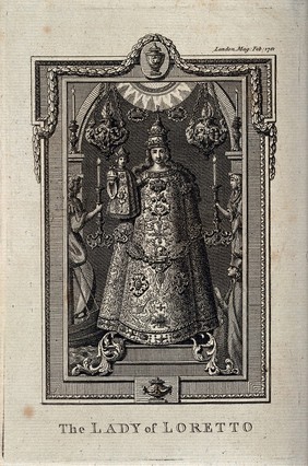 The Virgin of Loreto. Etching.