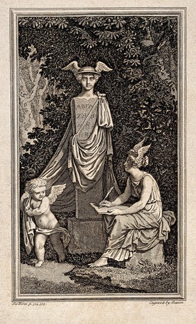 Mercury [Hermes]. Engraving by Basire.