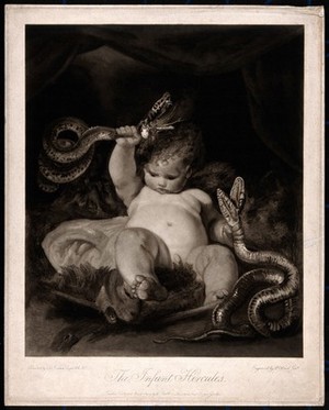 view Hercules. Mezzotint by W. Ward after Sir J. Reynolds.