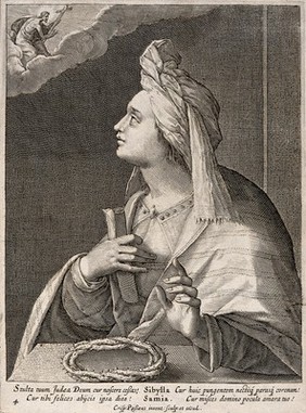 The Samian sibyl. Engraving by C. de Passe I.