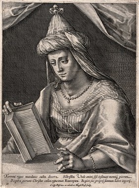 The European sibyl. Engraving by M. de Passe after C. de Passe.