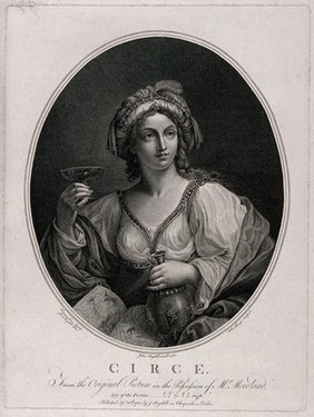 Circe. Engraving by W. Sharp, 1780, after J. Boydell after D. Zampieri, il Domenichino.