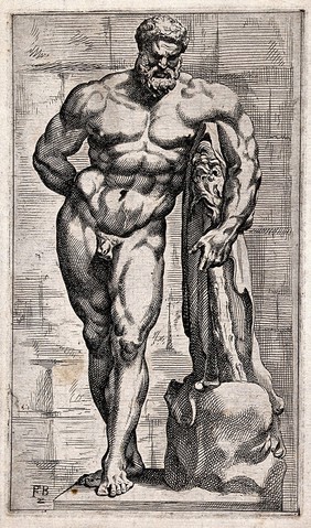 Hercules. Etching by F. Perrier.