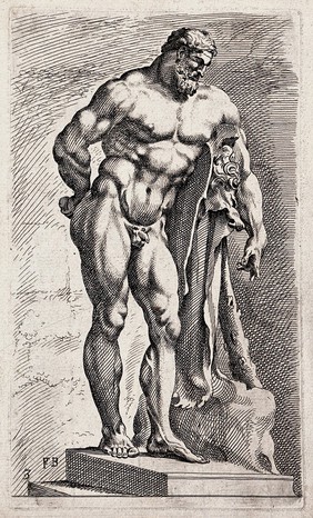 Hercules. Etching by F. Perrier.