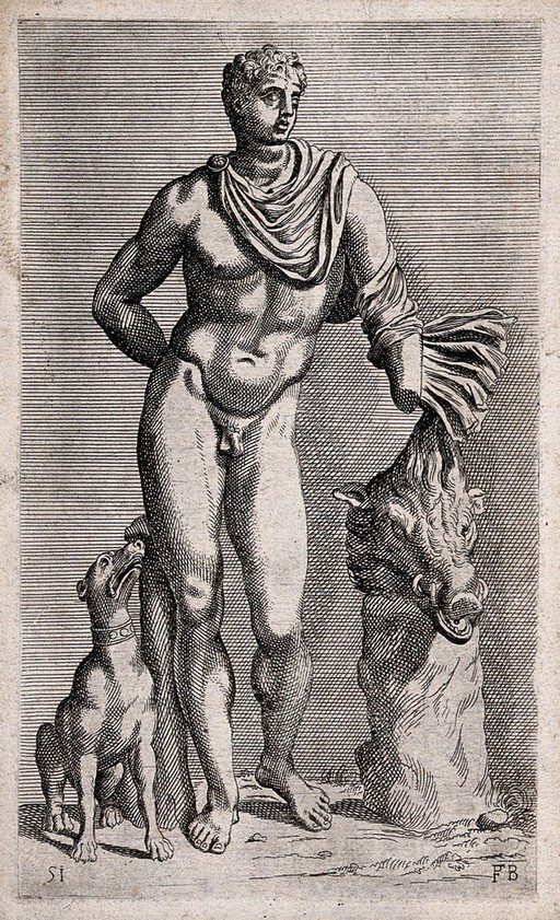 Meleager. Etching by F. Perrier.