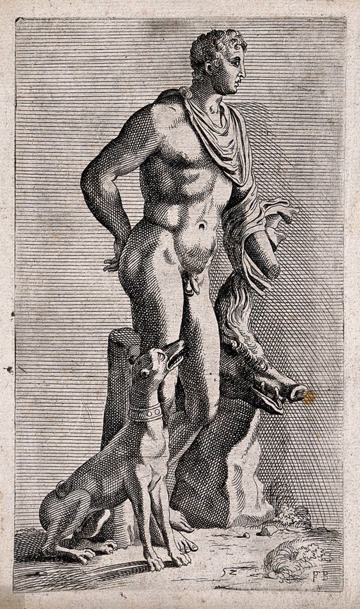 Meleager. Etching by F. Perrier.