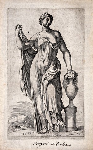 view Venus [Aphrodite]. Etching by F. Perrier.