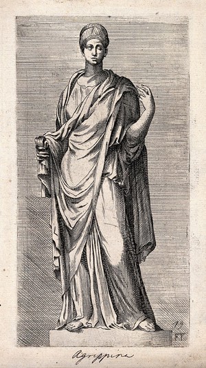 view Agrippina. Etching by F. Perrier.