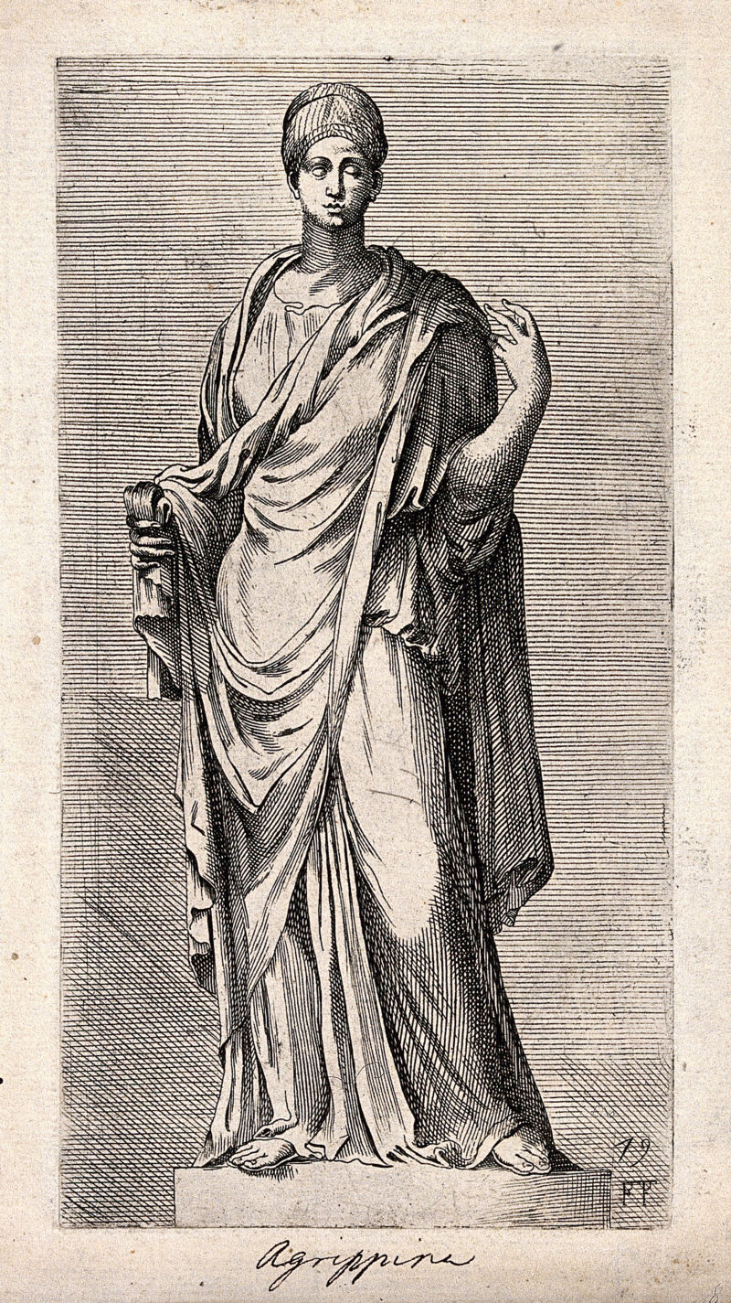 Agrippina. Etching by F. Perrier., by François Perrier