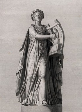 Terpsichore (?). Engraving by P. Fontana after L. Bartolini.