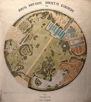 view Plan of the Royal Botanic Society's Gardens, Regents Park.