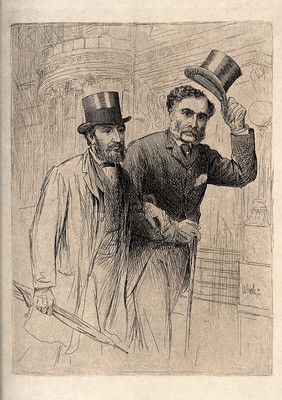 Thomas Smith Clouston and Douglas Argyll Robertson. Etching by W. Hole.