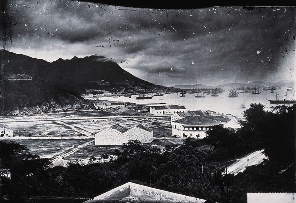 The harbour, Hong Kong. Photograph, 1981, from a negative by John Thomson, 1868/1871.