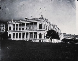 view City Hall, Hong Kong. Photograph, 1981, from a negative by John Thomson, 1868/1871.