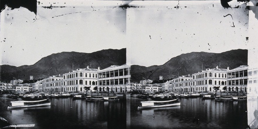 The Bund, Hong Kong. Photograph, 1981, from a negative by John Thomson, 1868/1871.