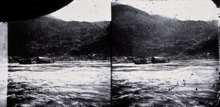 River Min, Fukien province, China. Photograph, 1981, from a negative by John Thomson, 1870/1871.