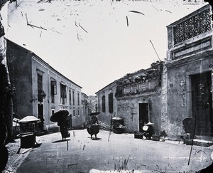 view Macao, China. Photograph, 1981, from a negative by John Thomson, 1870.