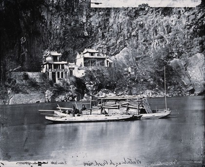 Pearl River, Kwangtung province, China. Photograph, 1981, from a negative by John Thomson, 1870.