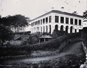 view Foochow, Fukien province, China. Photograph, 1981, from a negative by John Thomson, 1870/1871.