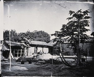 view Baksa, Formosa [Taiwan]. Photograph, 1981, from a negative by John Thomson, 1871.