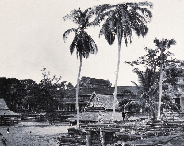 Nakhon Thom [Angkor Wat], Cambodia. Photograph, 1981, from a negative by John Thomson, 1866.