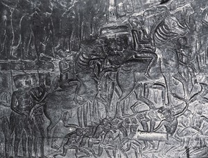 view Nakhon Thom [Angkor Wat], Cambodia. Photograph, 1981, from a negative by John Thomson, 1866.