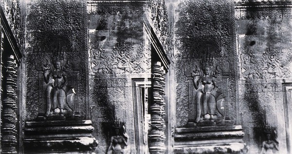 Nakhon Thom [Angkor Wat], Cambodia. Photograph, 1981, from a negative by John Thomson, 1866.