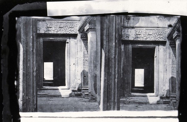 Nakhon Thom [Angkor Wat], Cambodia. Photograph, 1981, from a negative by John Thomson, 1866.