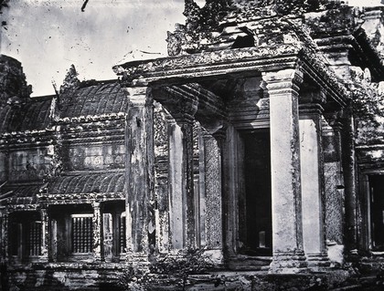 Nakhon Thom [Angkor Wat], Cambodia. Photograph, 1981, from a negative by John Thomson, 1866.