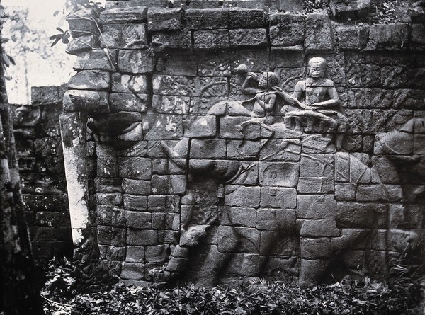 Nakhon Thom [Angkor Wat], Cambodia. Photograph, 1981, from a negative by John Thomson, 1866.