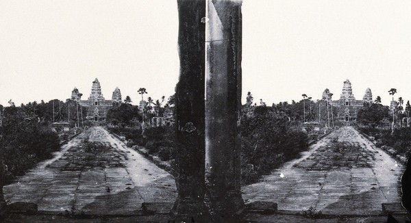 Nakhon Thom [Angkor Wat], Cambodia. Photograph, 1981, from a negative by John Thomson, 1866.