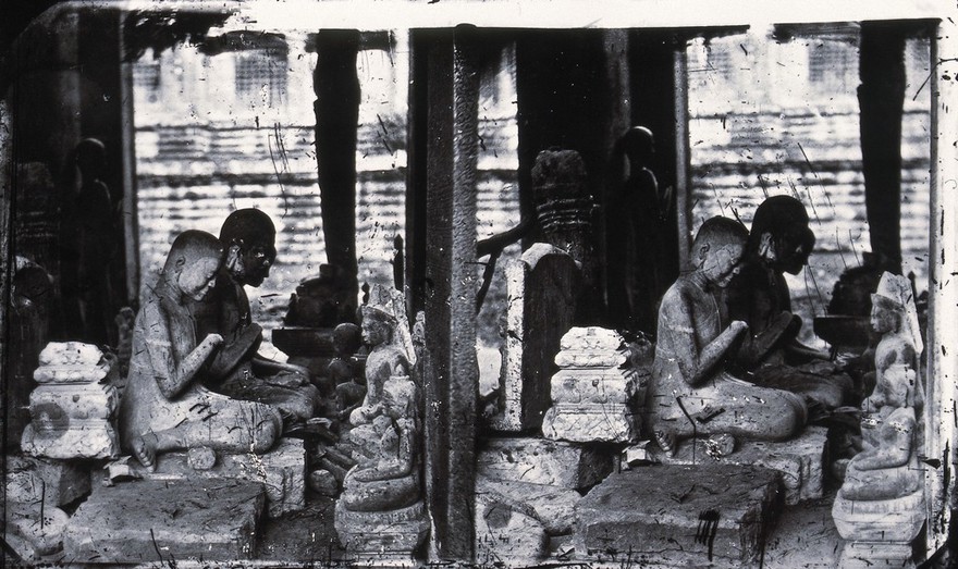 Nakhon Thom [Angkor Wat], Cambodia. Photograph, 1981, from a negative by John Thomson, 1866.