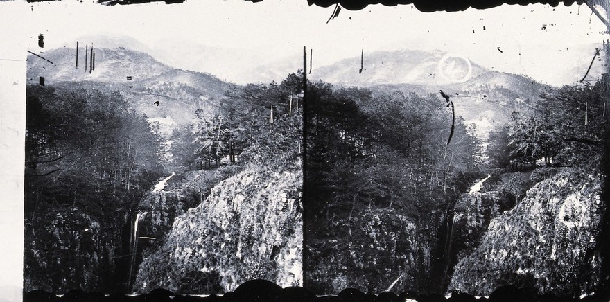 Snowy Valley, Chekiang province, China. Photograph, 1981, from a negative by John Thomson, 1871.