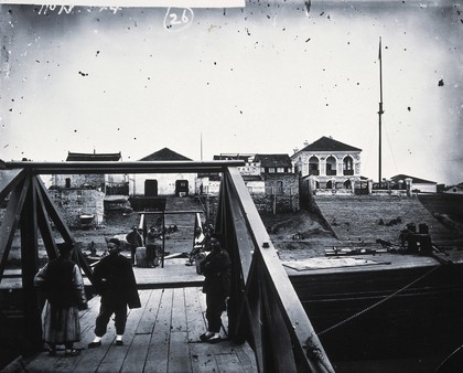 Kiukiang, Kiangsi province, China. Photograph, 1981, from a negative by John Thomson, ca. 1870.