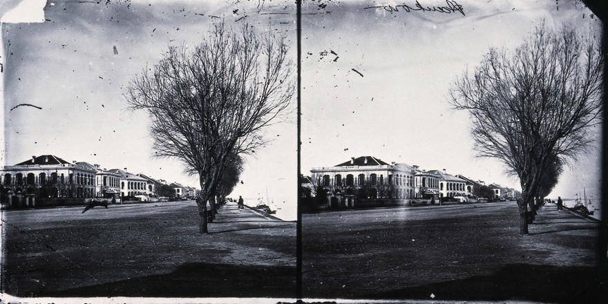 Hankow, Hupeh province, China. Photograph, 1981, from a negative by John Thomson, ca. 1870.