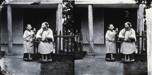 view Canton, Kwangtung province, China. Photograph, 1981, from a negative by John Thomson, 1869.