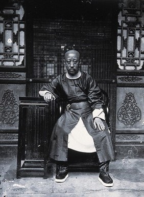 Peking, Pechili province, China: Yi Xin (Prince Gong). Photograph, 1981, from a negative by John Thomson, 1869.