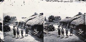 view Lalung, Formosa [Taiwan]. Photograph, 1981, from a negative by John Thomson, 1871.