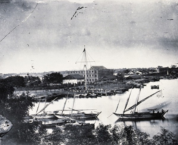 Saigon, Cochin China [Vietnam]. Photograph, 1981, from a negative by John Thomson, 1867.