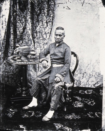 The Prime Minister (Kralahom) of Siam (Thailand). Photograph by John Thomson, 1865.