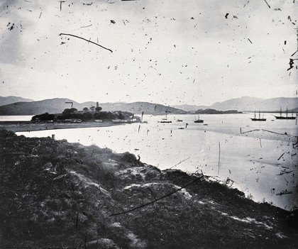 Foochow, Fukien province, China: Pagoda Island (the pagoda anchorage). Photograph, 1981, from a negative by John Thomson, 1869.