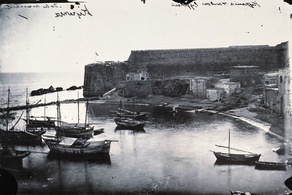 Kyrenia, Cyprus. Photograph, 1981, from a negative by John Thomson, 1878.