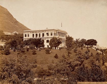 Hong Kong: the Government House and grounds. Photograph by W.P. Floyd, ca. 1873.