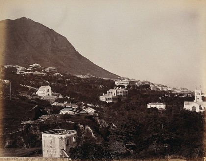Hong Kong: view from above Scandal Point looking west. Photograph by W.P. Floyd, ca. 1873.