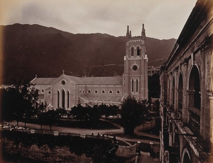 Hong Kong: St. John's Cathedral, North Front. Photograph by W.P. Floyd, ca. 1873.