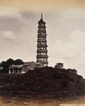 view Canton, China: the Whampoa Pagoda. Photograph by W.P. Floyd, ca. 1873.