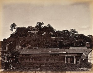view Canton, China: the hill known as "Koon-Yin-San", or "The Heights". Photograph by W.P. Floyd, ca. 1873.
