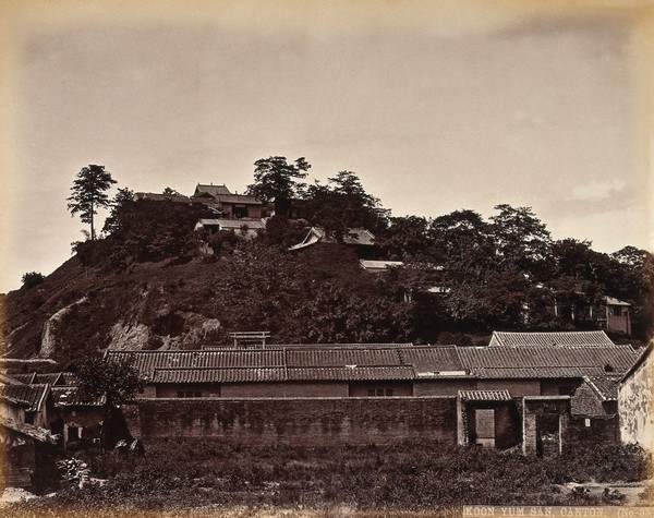 Canton, China: the hill known as "Koon-Yin-San", or "The Heights". Photograph by W.P. Floyd, ca. 1873.
