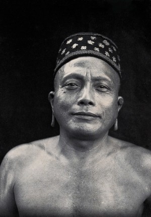 view Sarawak: Tama Bulan, a Kenyah chief. Photograph.